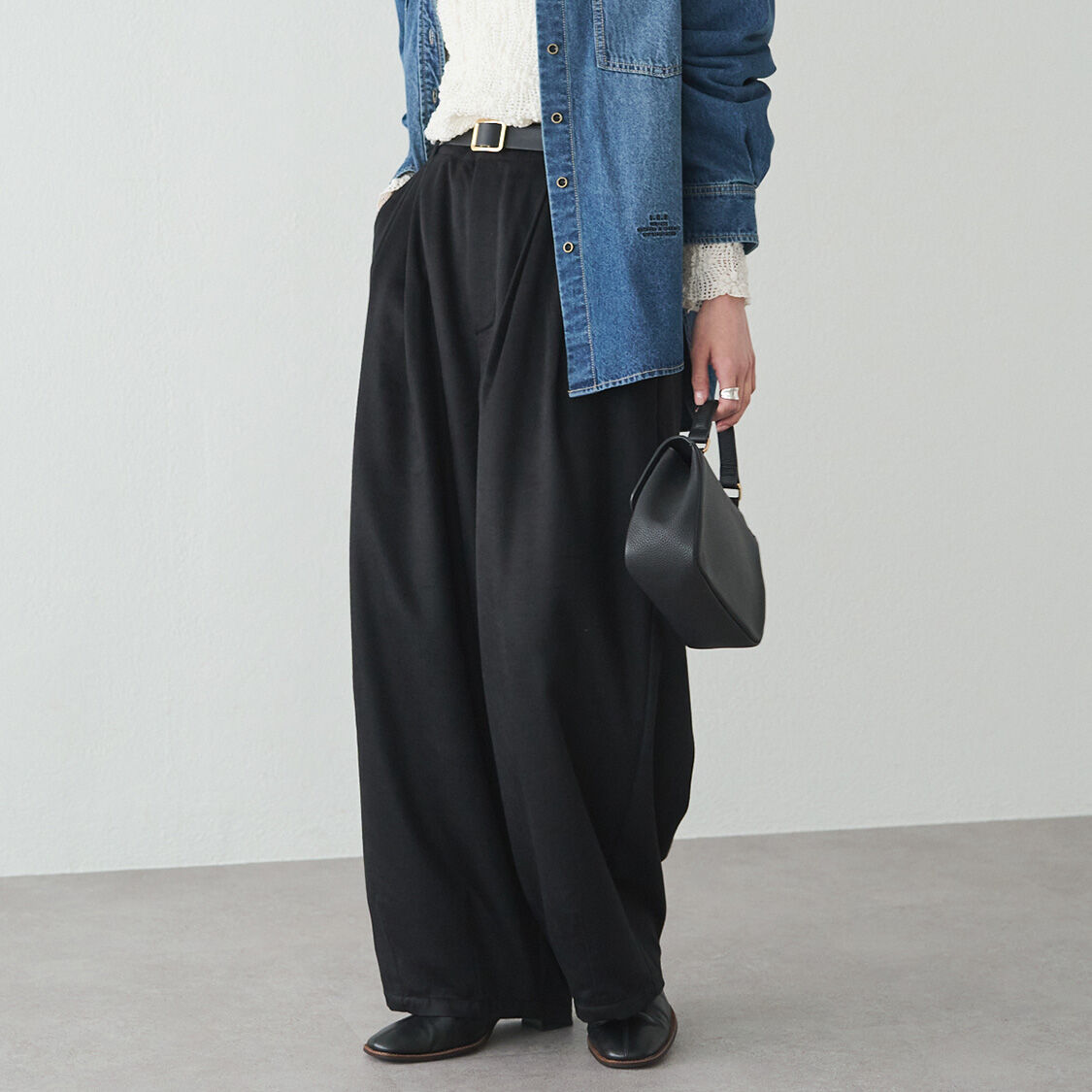  「ウール混バルーンスラックスパンツ」|その他|