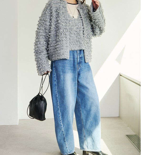  「ループフリンジニットカーディガン」|カーディガン|