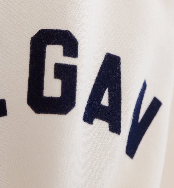  「フロッキープリントハーフジップ裏起毛スウェット」|プルオーバー|