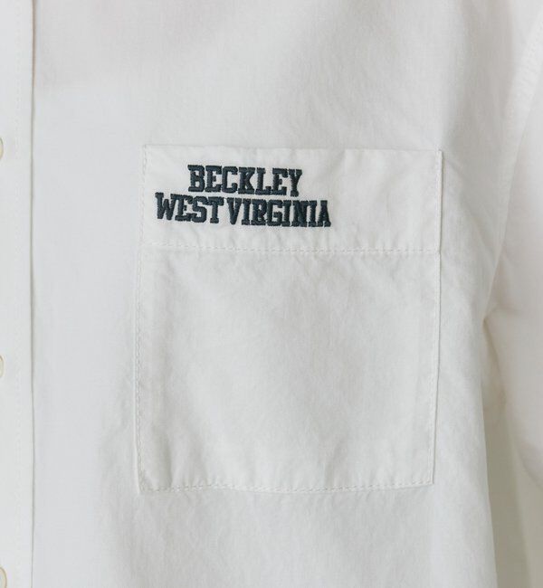  「コットンリヨセルロゴ刺繍シャツ」|シャツ・ブラウス|