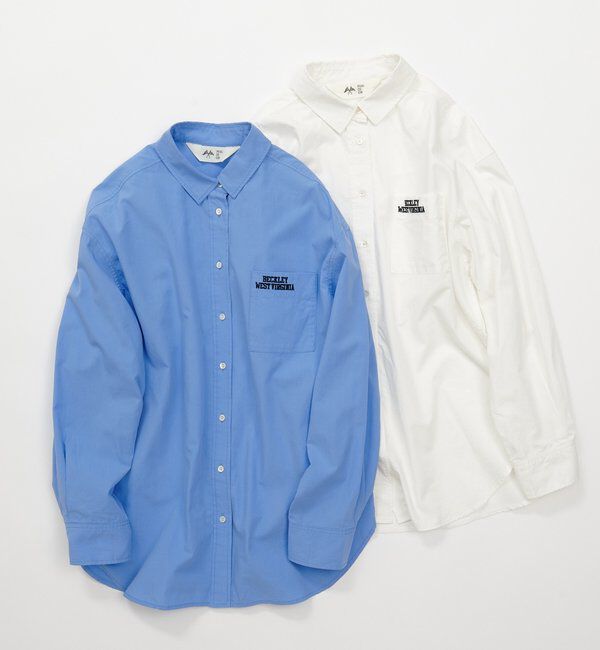 「コットンリヨセルロゴ刺繍シャツ」|シャツ・ブラウス|