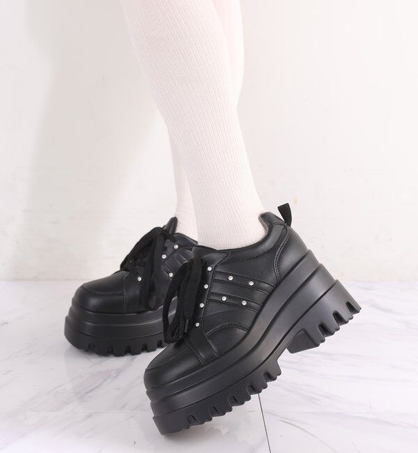  「ビジュー付きトリプルソールスニ」|その他|