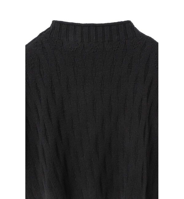 mizuiro ind「mizuiro ind パターン編みショートベスト」|ベスト・ジレ|