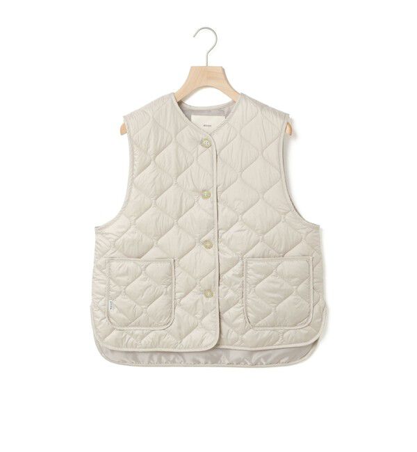 MidiUmi「MidiUmi ショートキルティングベスト」|ベスト・ジレ|ライトグレー