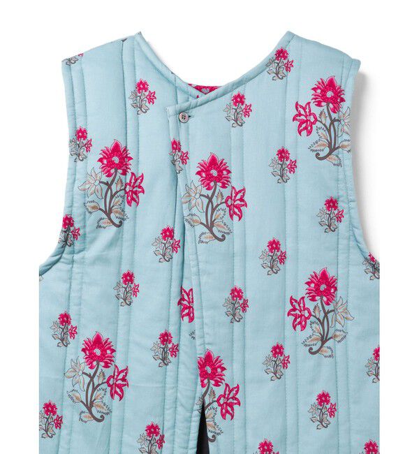 mizuiro ind「mizuiro ind 2WAYプリントキルティングベスト」|ベスト・ジレ|