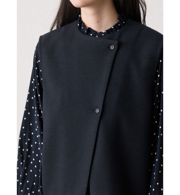 MidiUmi「MidiUmi フランネルタッチベスト」|ベスト・ジレ|