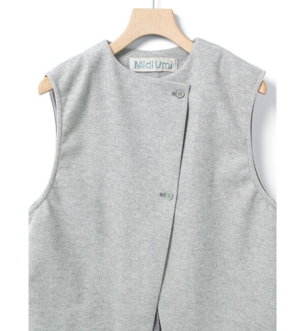 MidiUmi「MidiUmi フランネルタッチベスト」|ベスト・ジレ|
