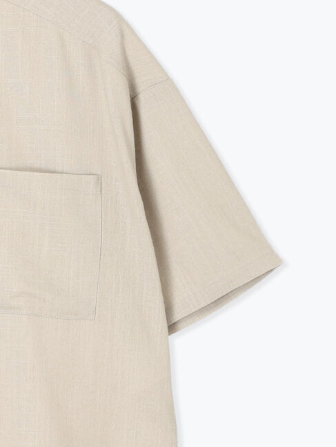 Lugnoncure「【セットアップ可】レーヨン麻半袖シャツ」|シャツ・ブラウス|