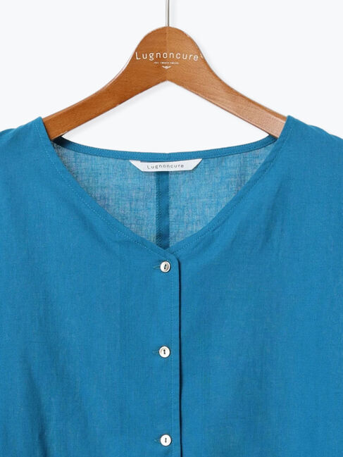 Lugnoncure「裾ドロスト綿麻ブラウス」|シャツ・ブラウス|