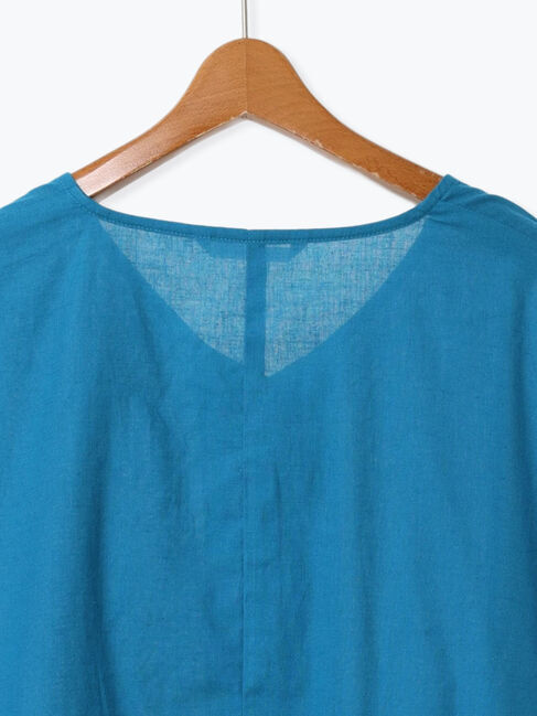 Lugnoncure「裾ドロスト綿麻ブラウス」|シャツ・ブラウス|