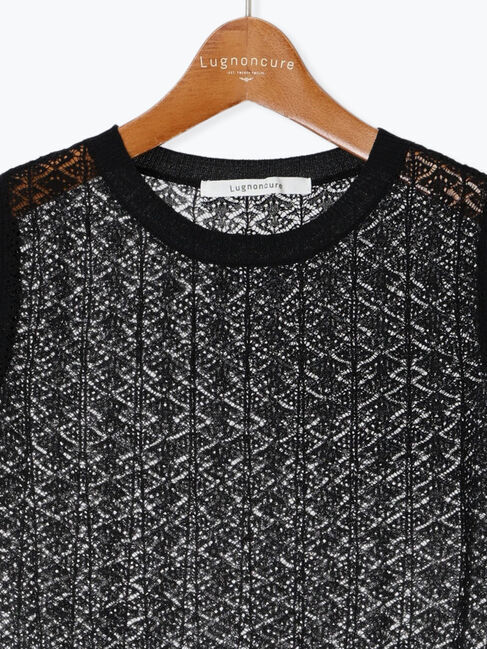 Lugnoncure「レース編みノースリーブニット」|ニット・セーター|