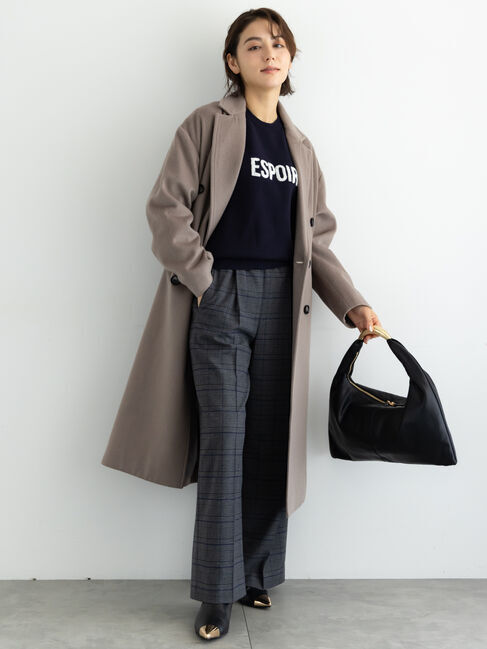 Te chichi「【宮本茉由着用】サガラ刺繍ロゴニット」|ニット・セーター|