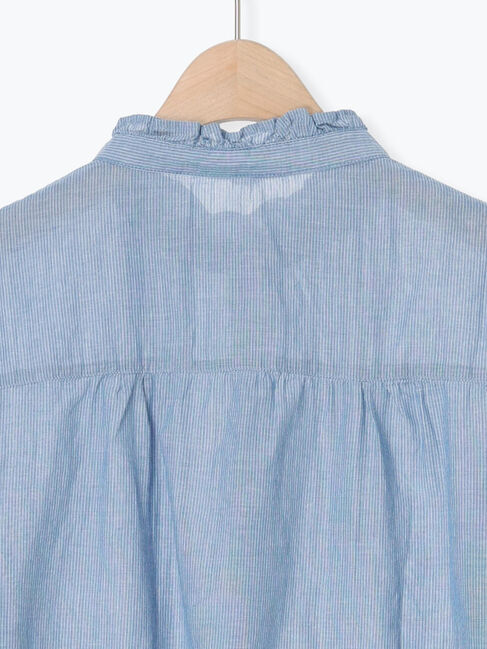 Samansa Mos2「柄アソートフリルピンタックブラウス」|シャツ・ブラウス|