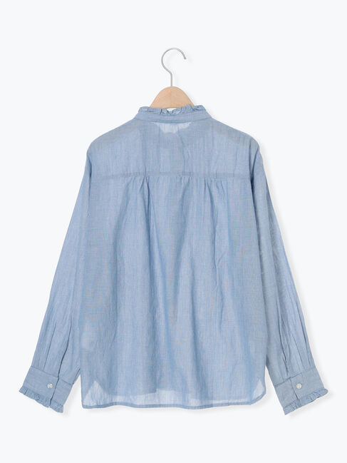 Samansa Mos2「柄アソートフリルピンタックブラウス」|シャツ・ブラウス|