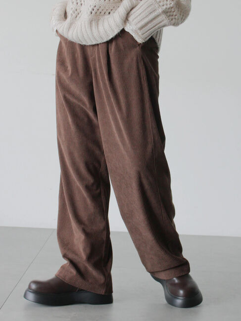 Samansa Mos2 blue「カットコールパンツ」|その他|