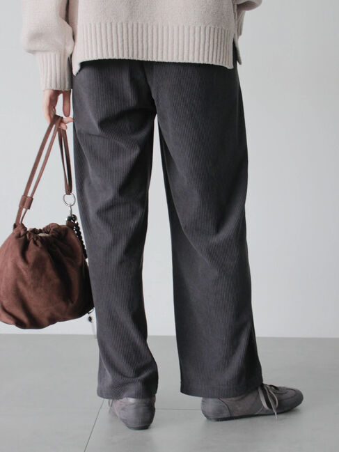 Samansa Mos2 blue「カットコールパンツ」|その他|