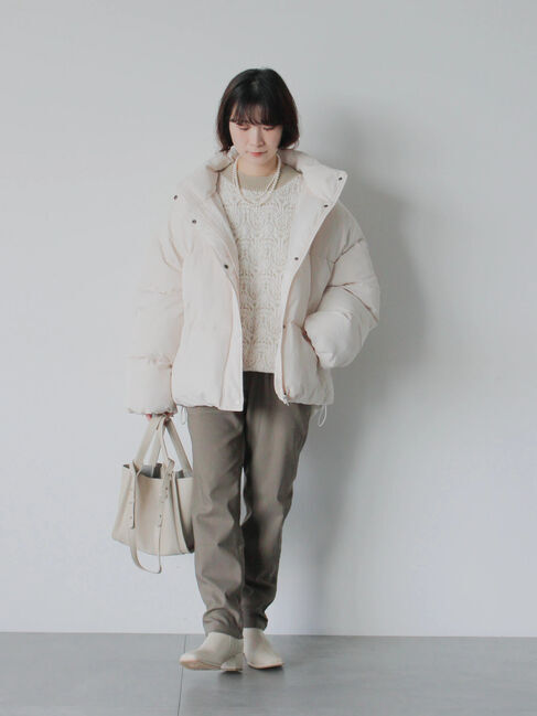 Samansa Mos2 blue「ジャカードモールニットプルオーバー」|ニット・セーター|