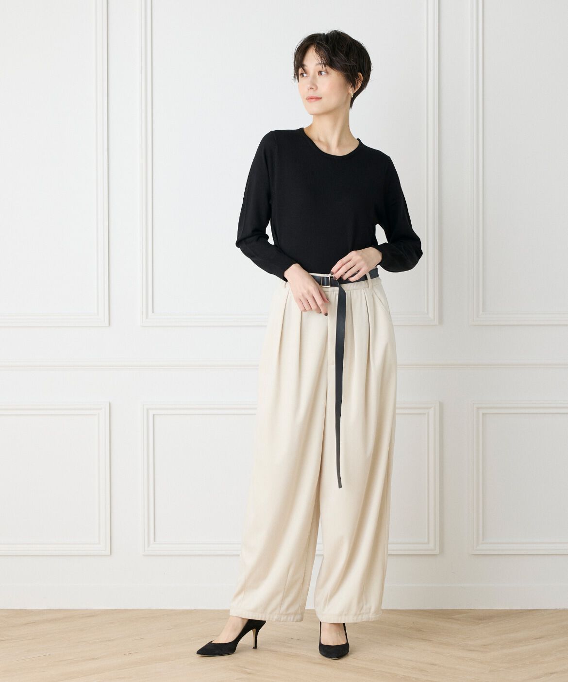 DAY by DAY it&rsquo;s international「ウォッシャブルウールベーシッククルーネックニット《HARMONY》」|ニット・セーター|