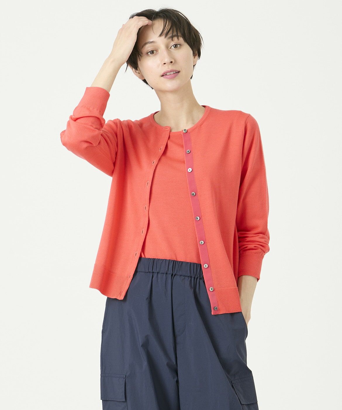 DAY by DAY it&rsquo;s international「ウォッシャブルウールクルーネックカーディガン《HARMONY》」|カーディガン|シュイロ7