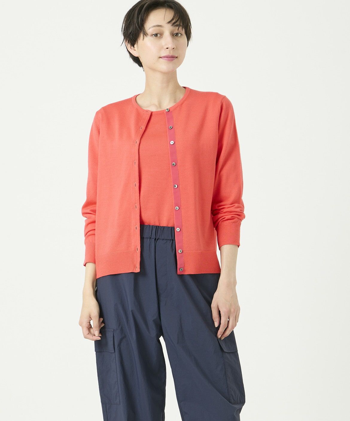 DAY by DAY it&rsquo;s international「ウォッシャブルウールクルーネックカーディガン《HARMONY》」|カーディガン|