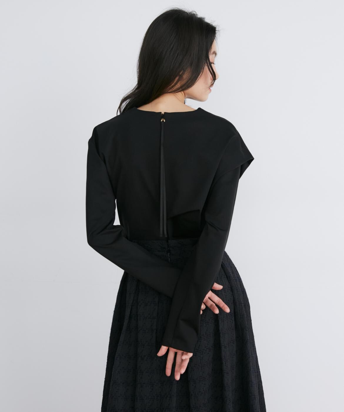 INED「《大きいｻｲｽﾞ》ｱｼﾝﾒﾄﾘｰﾃﾞｻﾞｲﾝｶｯﾄｿｰ《la veille by SUP」|Tシャツ・カットソー|