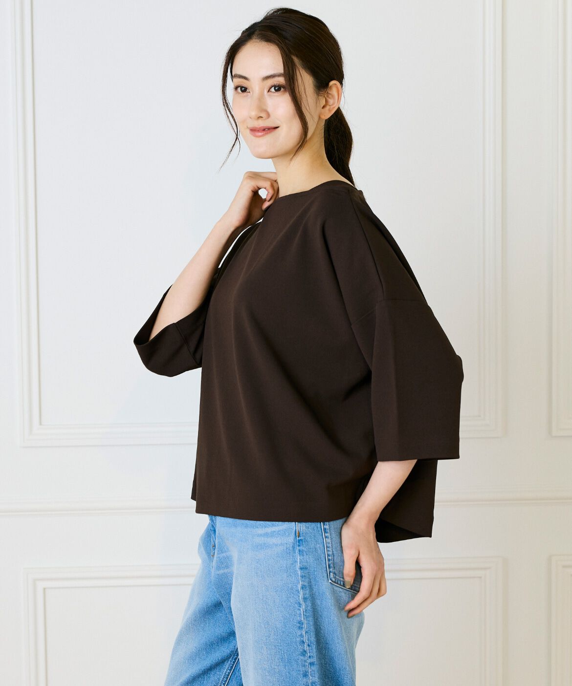 DAY by DAY it&rsquo;s international「ジョーゼットジャージーボトルネックプルオーバー」|Tシャツ・カットソー|