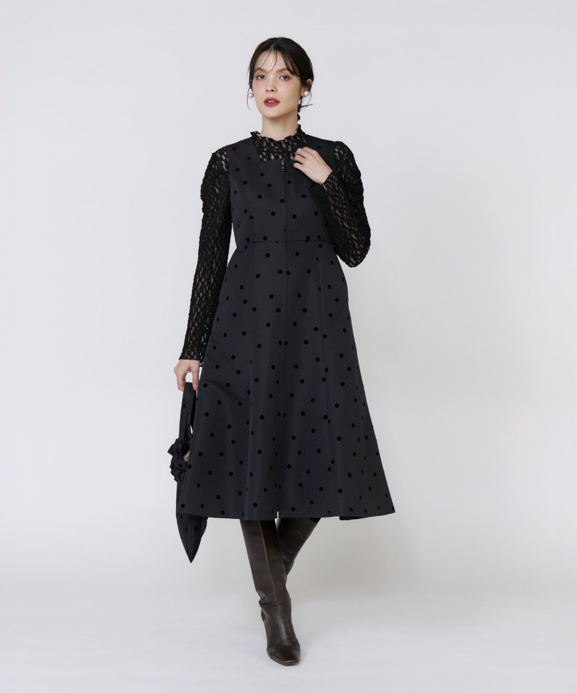 Maglie le cassetto「シュリンクレースカットソー」|Tシャツ・カットソー|