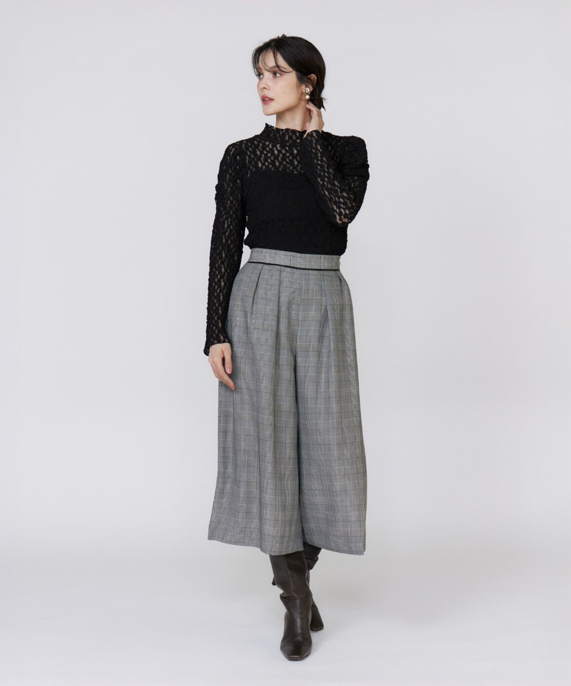 Maglie le cassetto「シュリンクレースカットソー」|Tシャツ・カットソー|