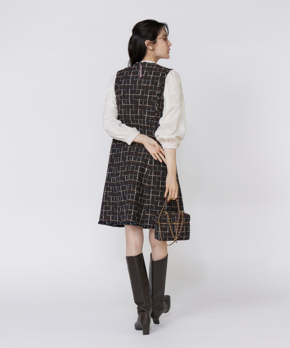 Maglie le cassetto「《ﾌﾗﾝﾄﾞﾙ45周年限定ｺﾚｸｼｮﾝ》ﾘﾝﾄﾝﾂｲｰﾄﾞﾜﾝﾋﾟｰ  」|ワンピース|