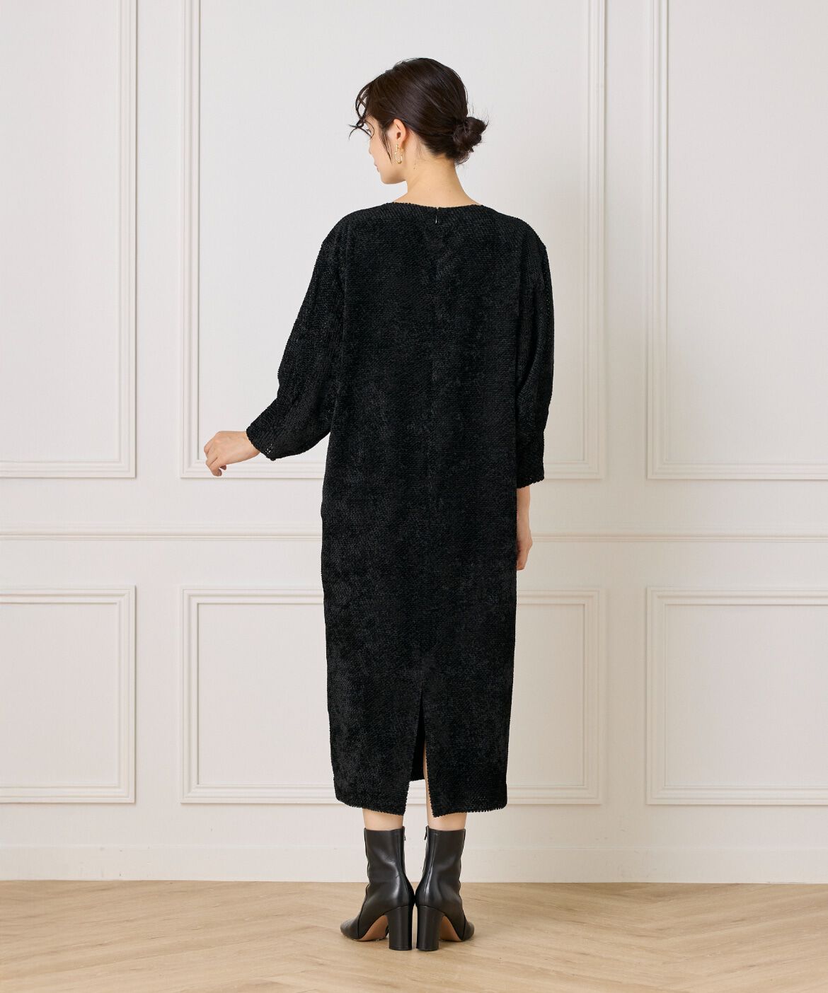 la veille by SUPERIOR CLOSET「《大きいサイズ》ジャガードワンピース」|ワンピース|