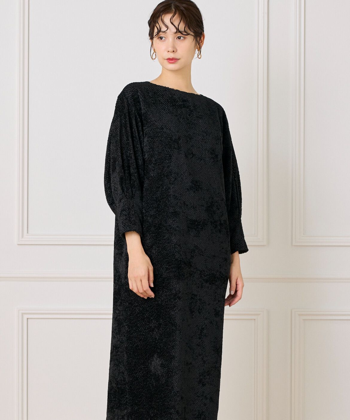 la veille by SUPERIOR CLOSET「《大きいサイズ》ジャガードワンピース」|ワンピース|