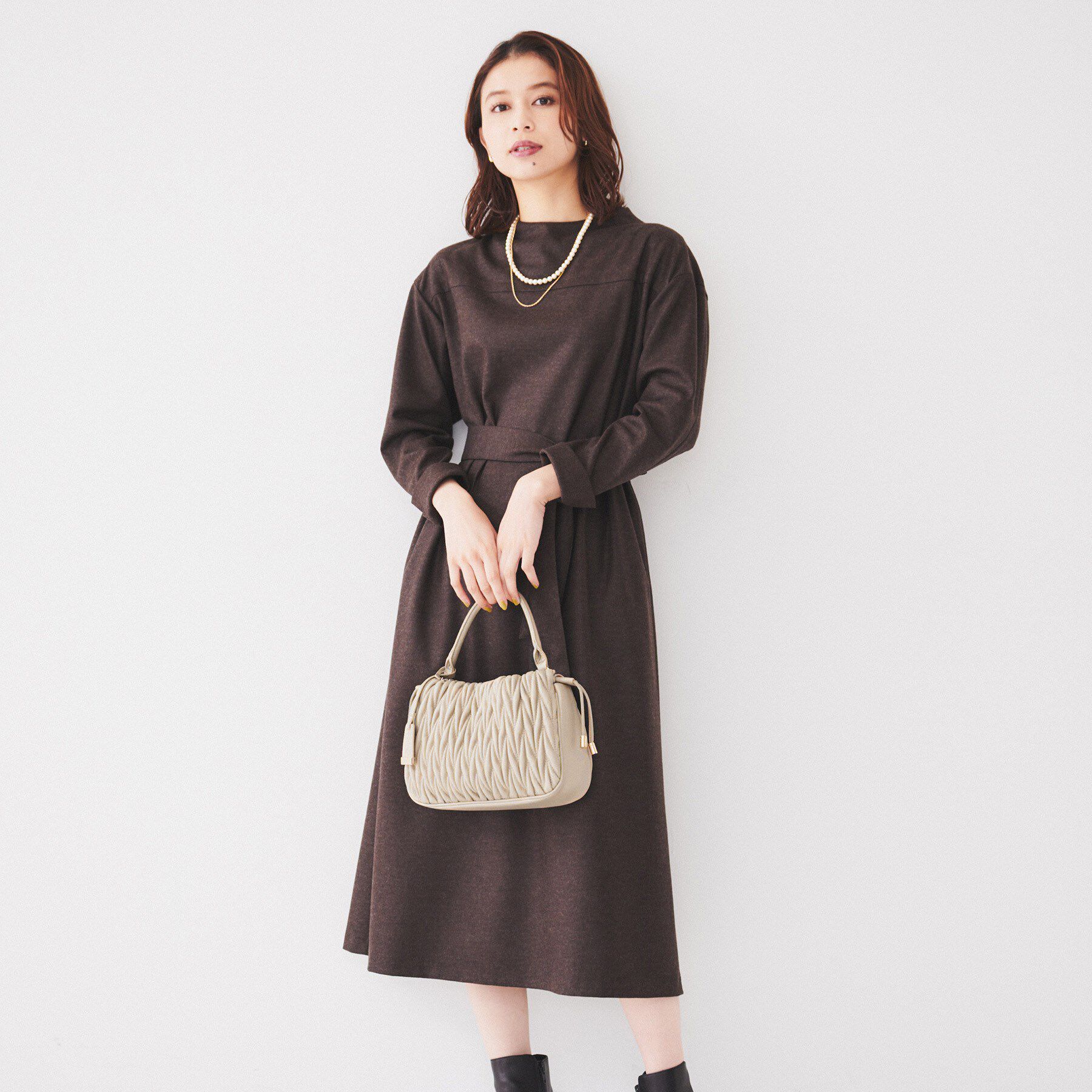 UNTITLED「【セレモニーにも！】ソフトギャザーショルダー」|ショルダー・メッセンジャー|