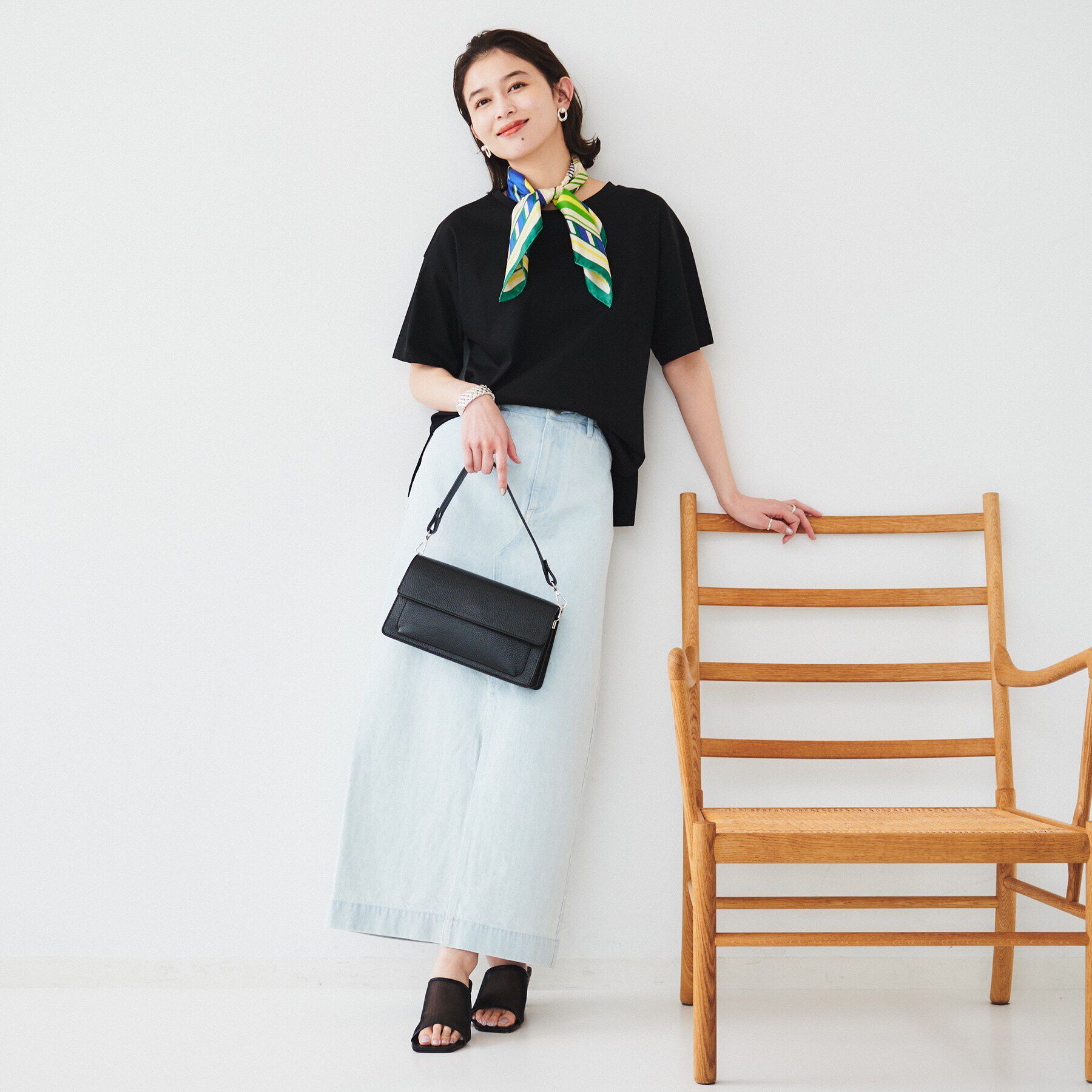 UNTITLED「【接触冷感/抗菌防臭/マシンウォッシャブル】クリアスムース Tシャツ」|Tシャツ・カットソー|