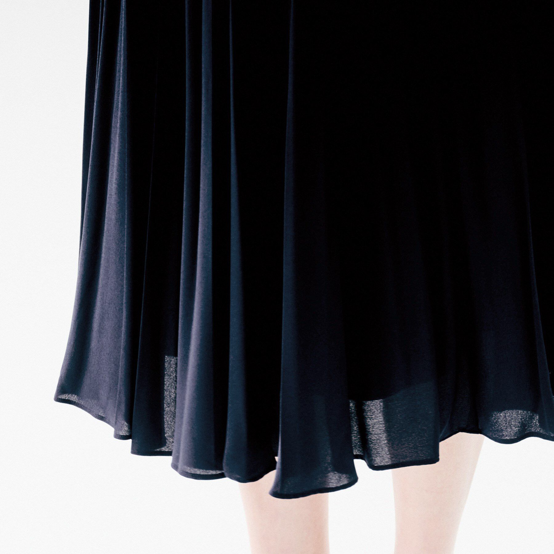 UNTITLED「【ウエストゴム/セレモニー】デシン プリーツスカート」|スカート|