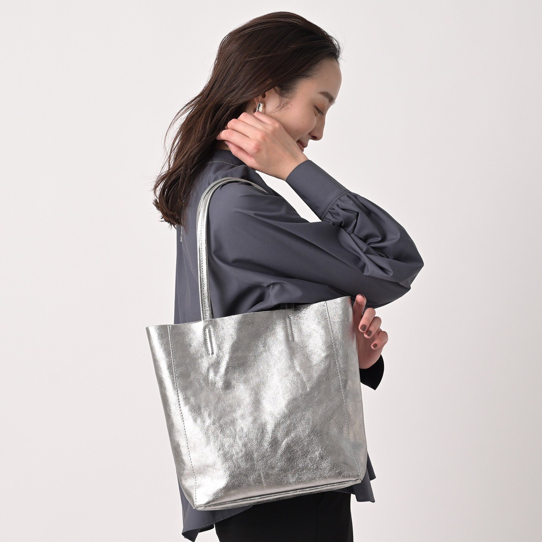 UNTITLED「【MILOS】別注メタリックトート」|トートバッグ|