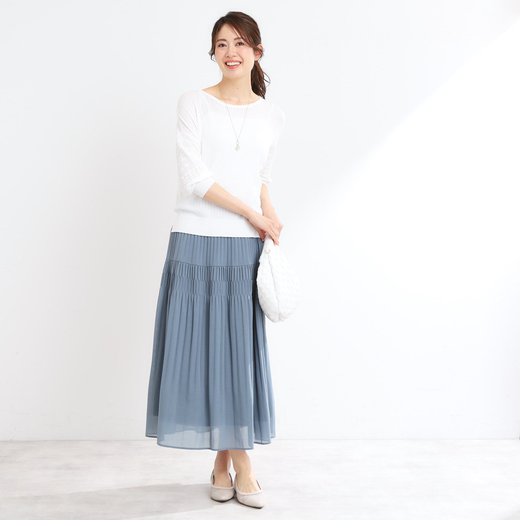 Reflect「【WEB先行カラーあり】オフボディプルオーバーニット」|ニット・セーター|