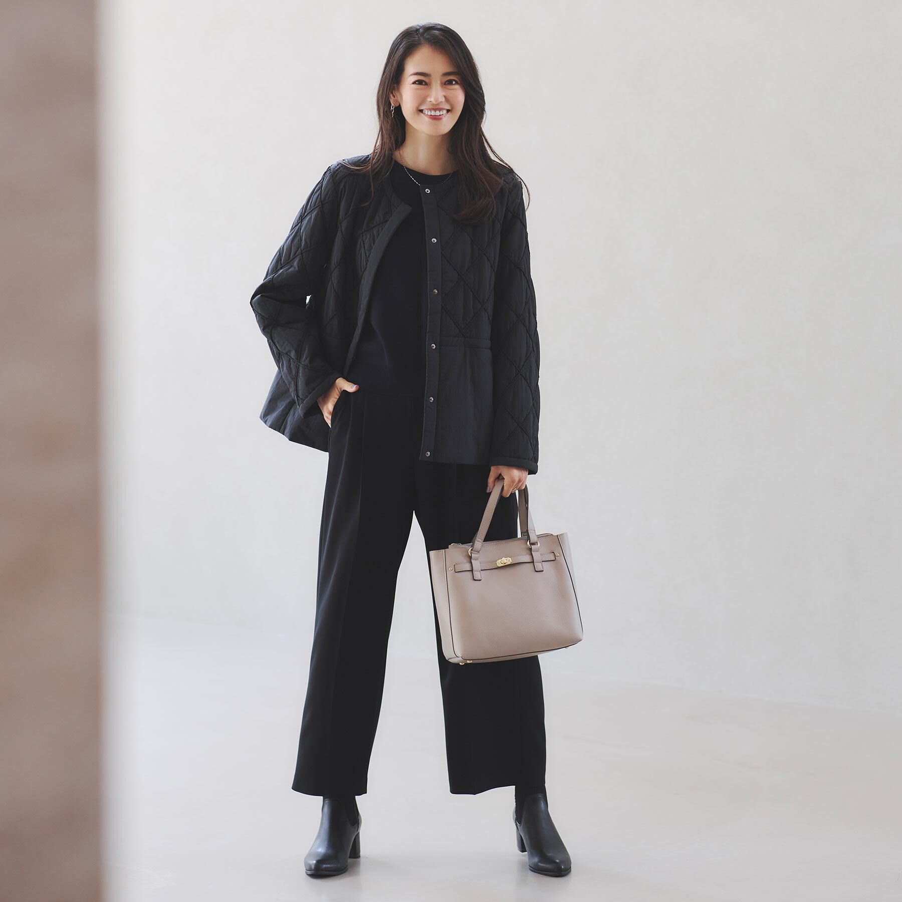 Reflect「【気軽な羽織に◎】中綿キルティングショートコート」|ダウン|