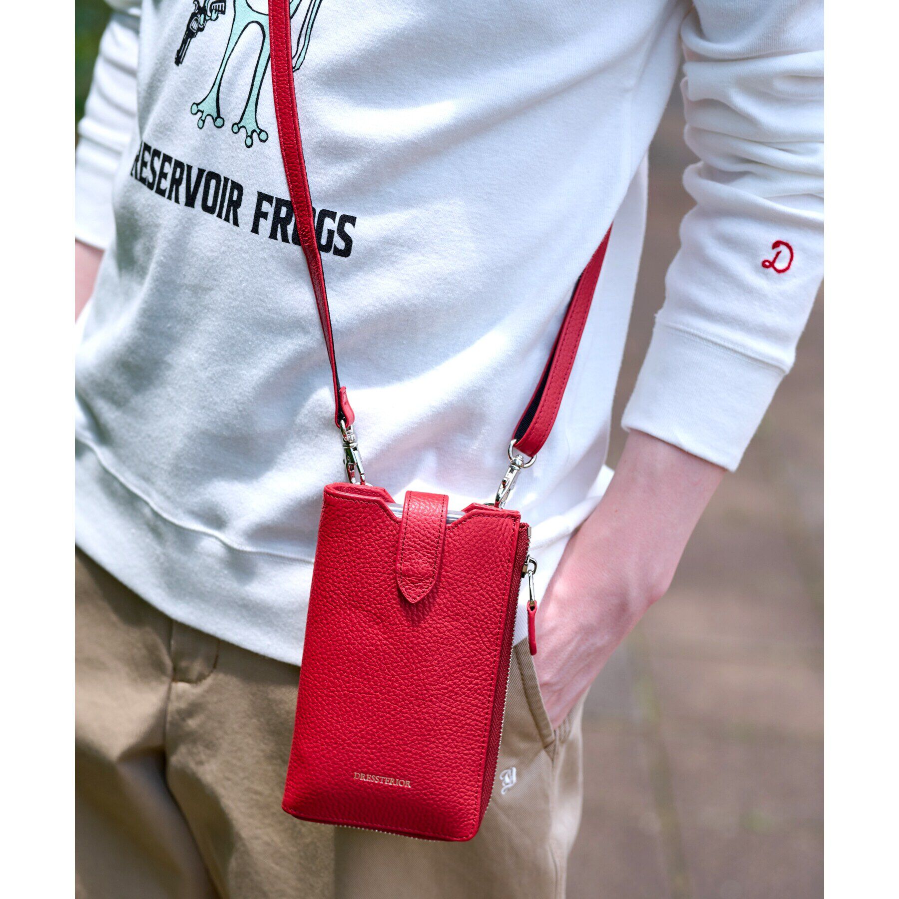 DRESSTERIOR「【Safari5月号掲載】イタリアレザースマホショルダーバッグ」|ショルダー・メッセンジャー|