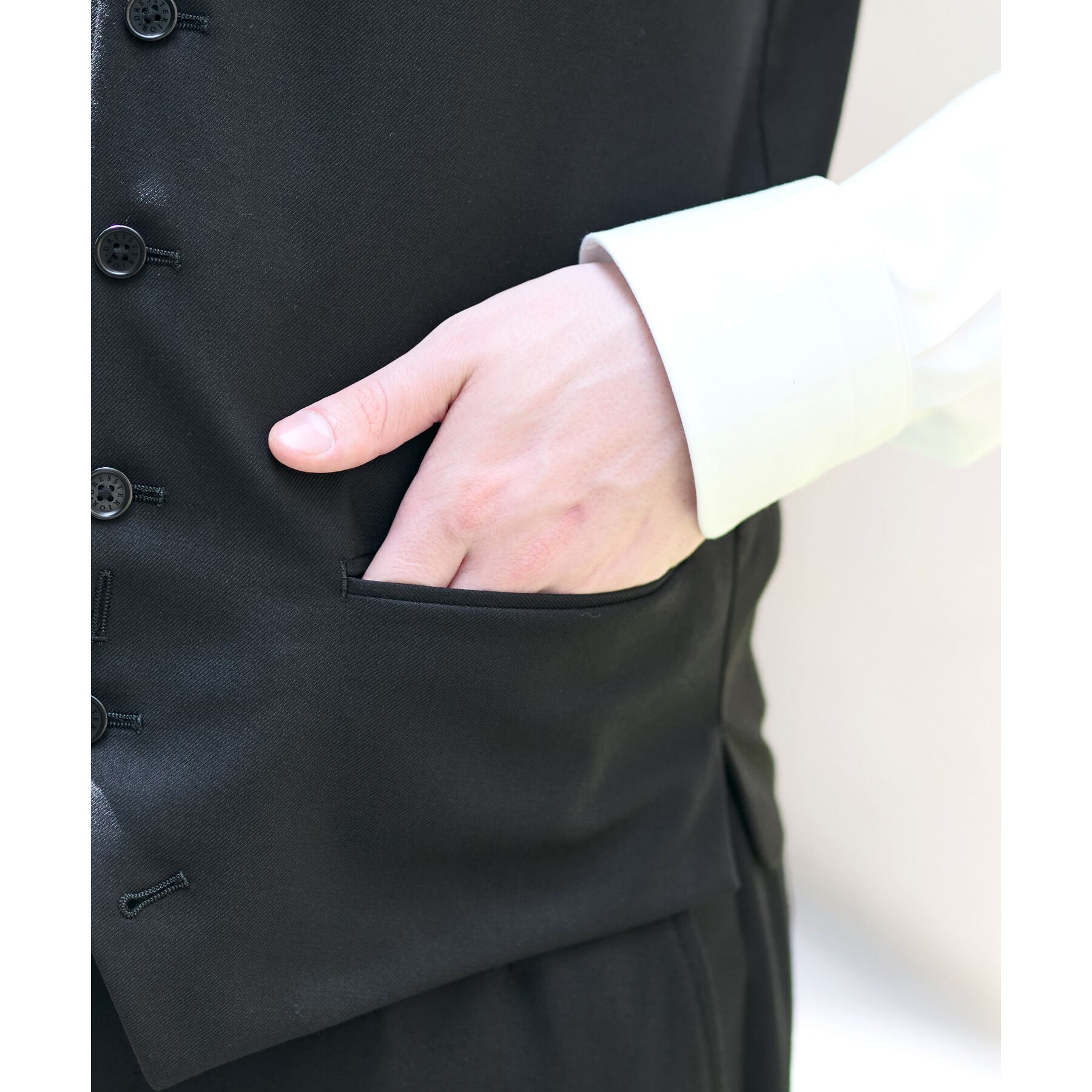 DRESSTERIOR「【セットアップ可】Super100's 3ピース ジレ」|ベスト・ジレ|