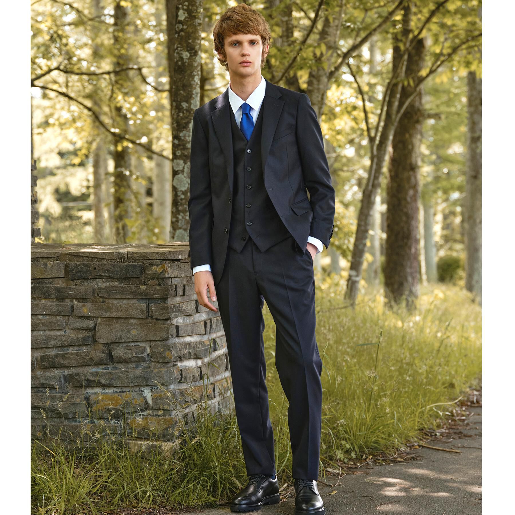 DRESSTERIOR「【セットアップ可】Super100's 3ピース ジレ」|ベスト・ジレ|