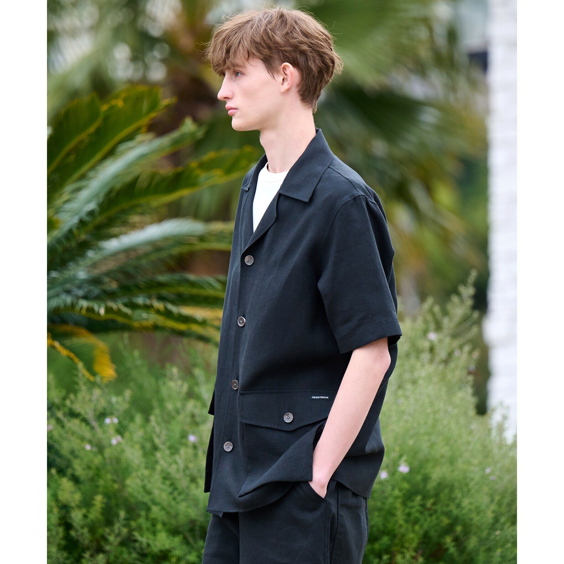 DRESSTERIOR「【Safari5月号掲載】【セットアップ可】オープンカラープエルトリコシャツ」|シャツ・ブラウス|