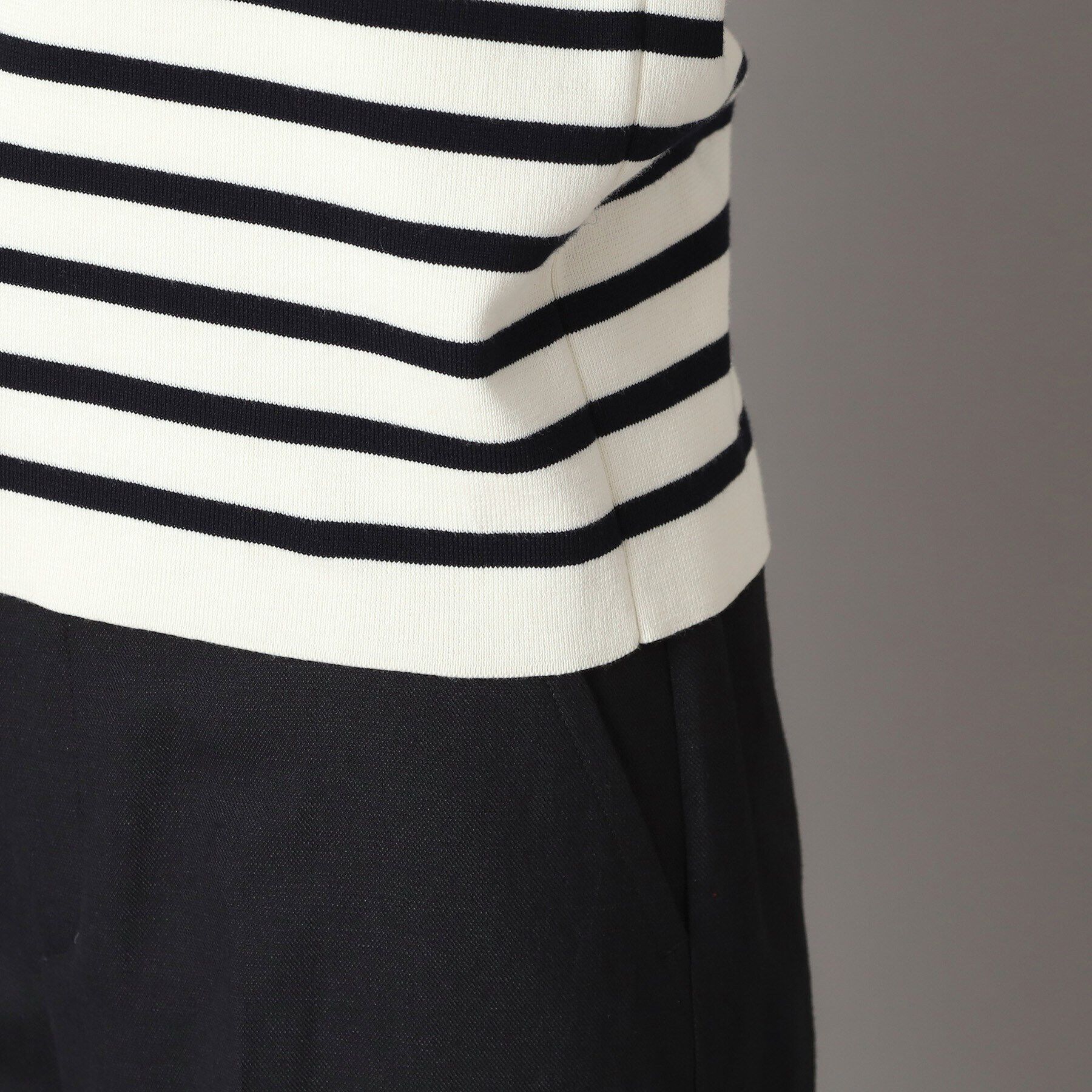 DRESSTERIOR「コットンフルニードルボーダー」|ニット・セーター|