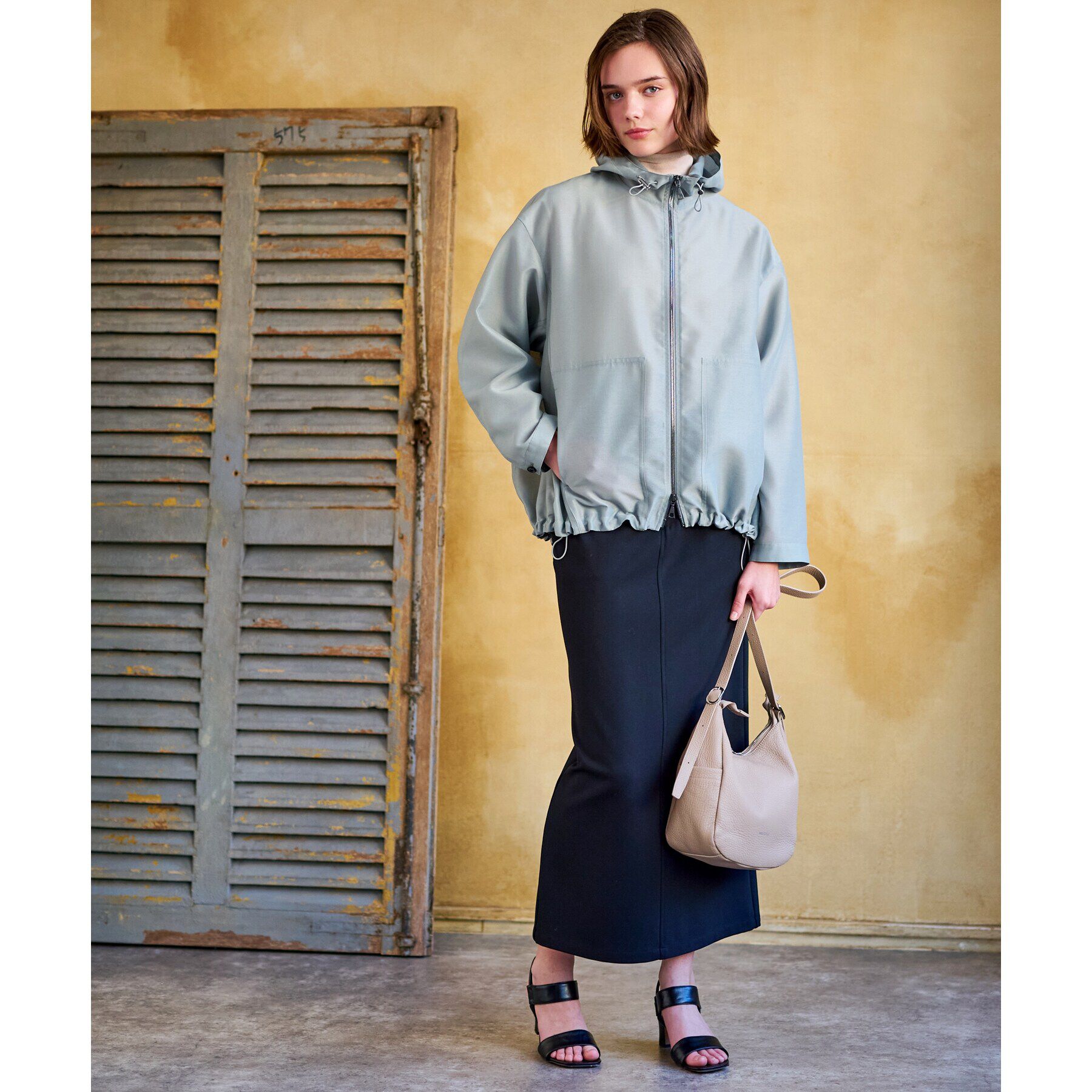 DRESSTERIOR「【洗える】シアーフーデッドパーカ」|ブルゾン・スタジャン|