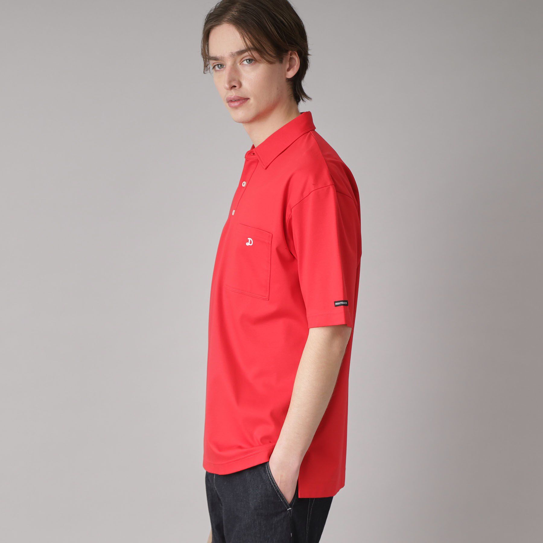 DRESSTERIOR「【接触冷感/抗菌防臭/消臭】ICE CLEAR COTTON オーバーフィットポロシャツ」|ポロシャツ|