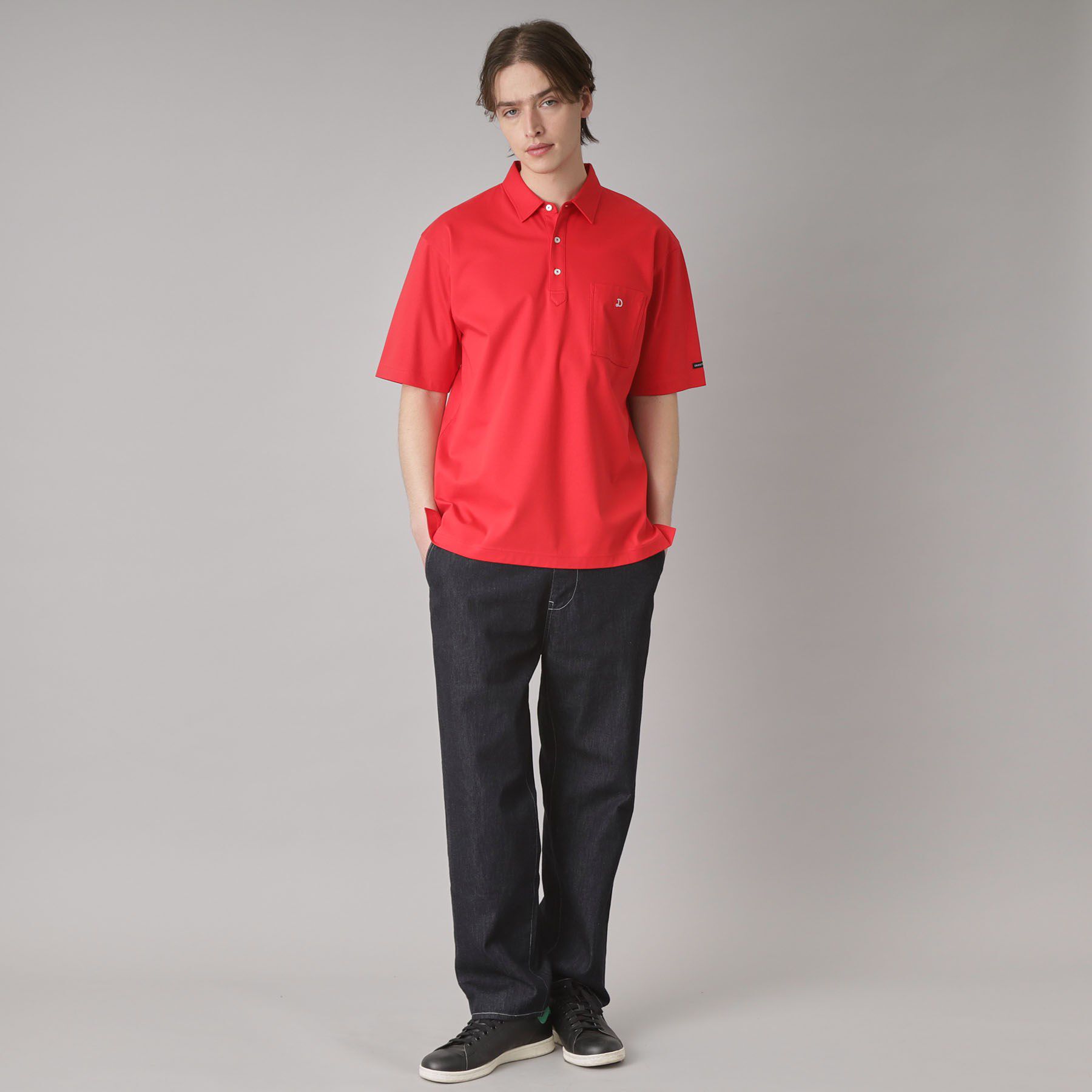 DRESSTERIOR「【接触冷感/抗菌防臭/消臭】ICE CLEAR COTTON オーバーフィットポロシャツ」|ポロシャツ|