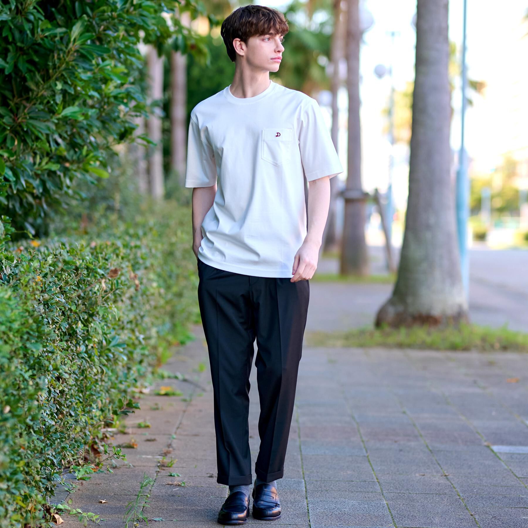 DRESSTERIOR「【接触冷感/抗菌防臭/消臭】ICE CLEAR COTTON ポケットTシャツ」|Tシャツ・カットソー|