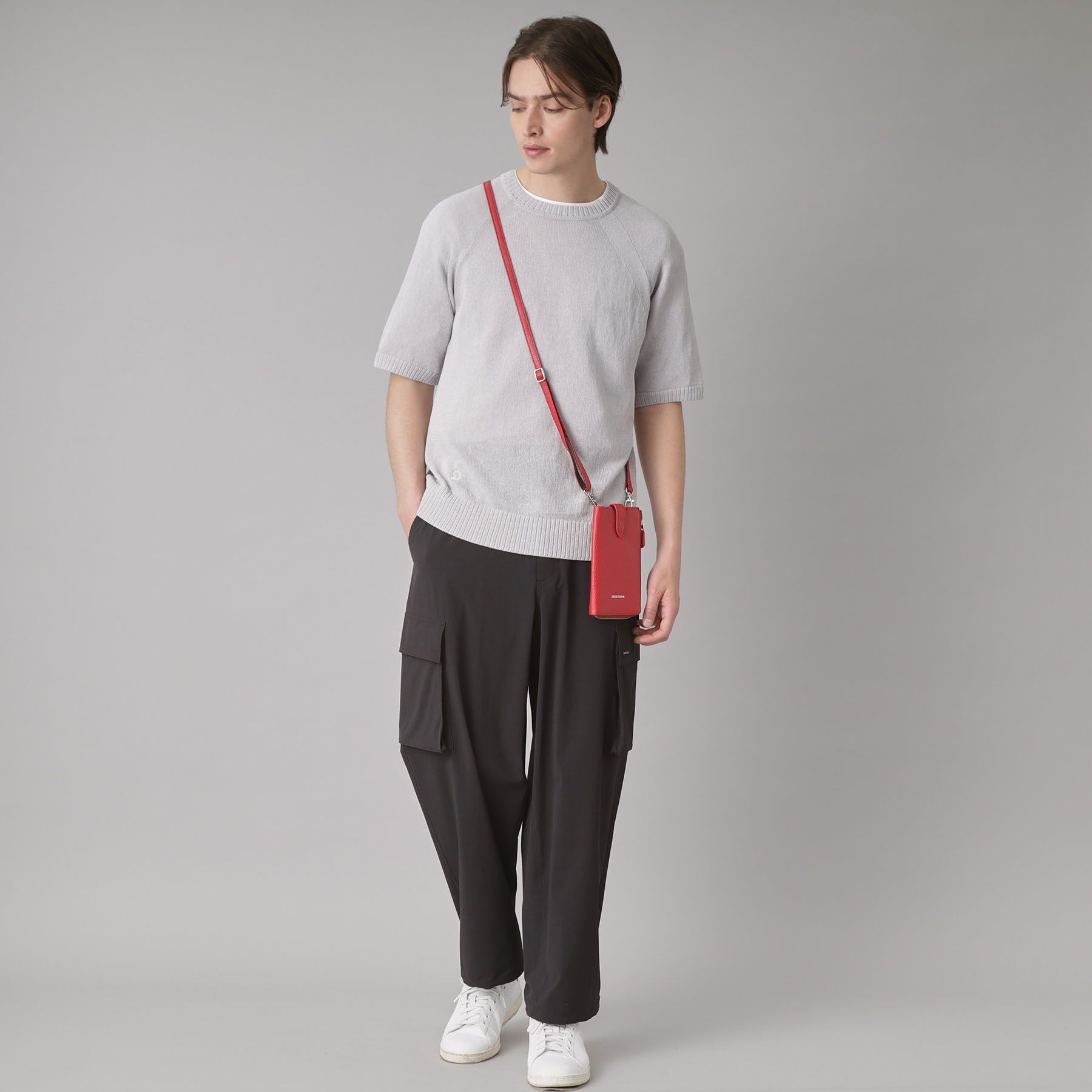 DRESSTERIOR「ペーパーコットン ハーフスリーブニット」|ニット・セーター|