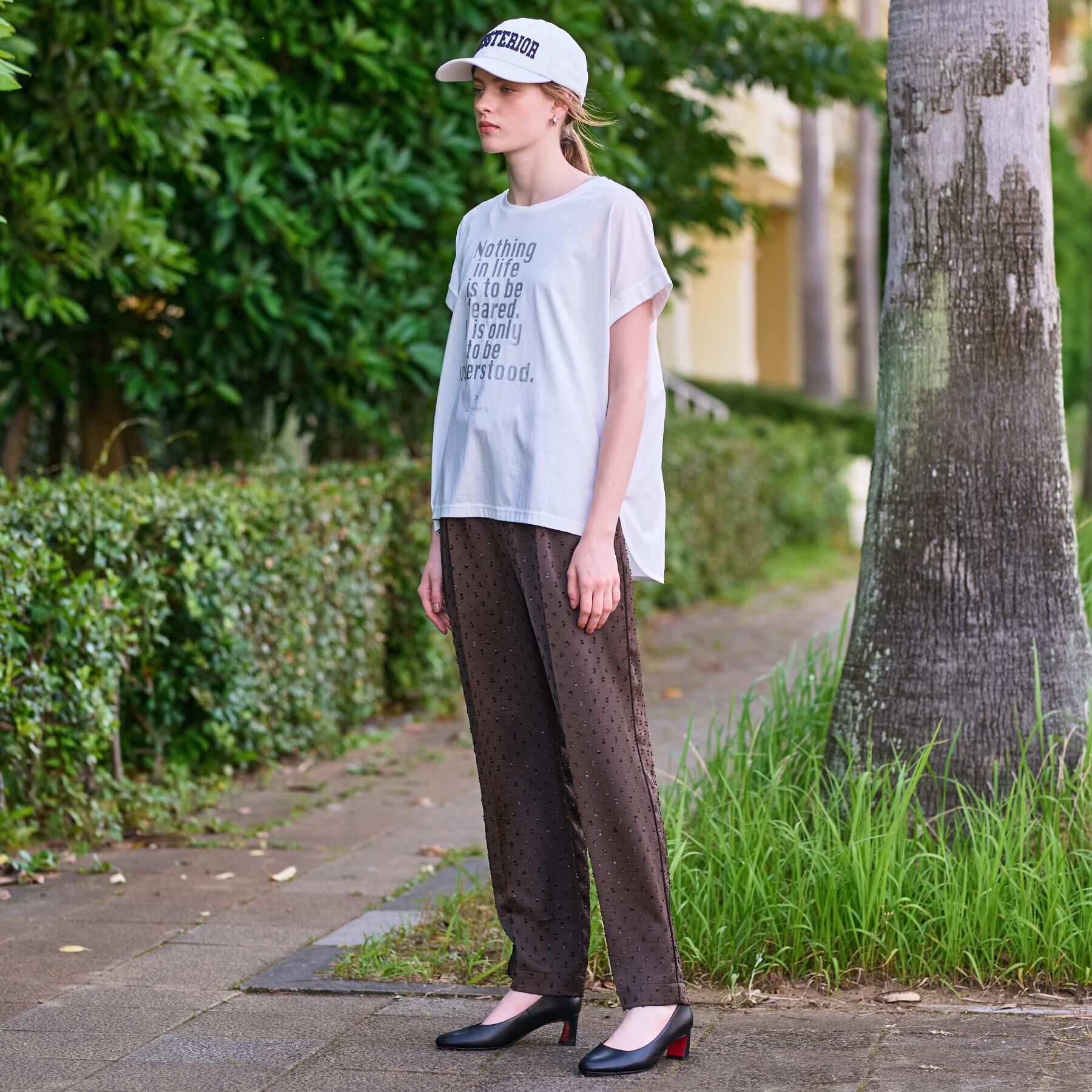 DRESSTERIOR「箔PTドルマンスリーブロゴTシャツ」|Tシャツ・カットソー|