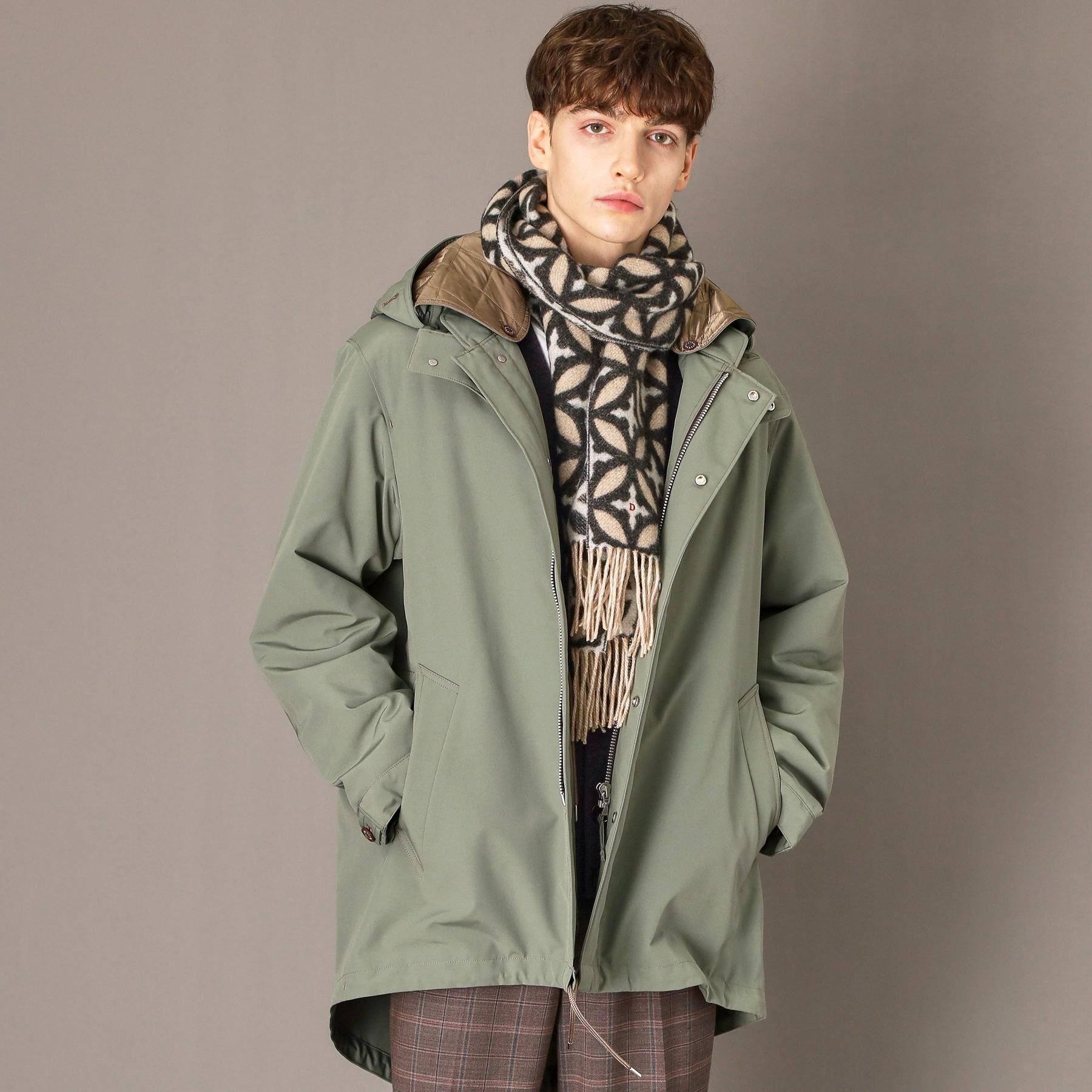 DRESSTERIOR「【Safari12月号掲載】パデッドライト ショートモッズパーカー」|ミリタリー・モッズコート|オリーブグリーン(0