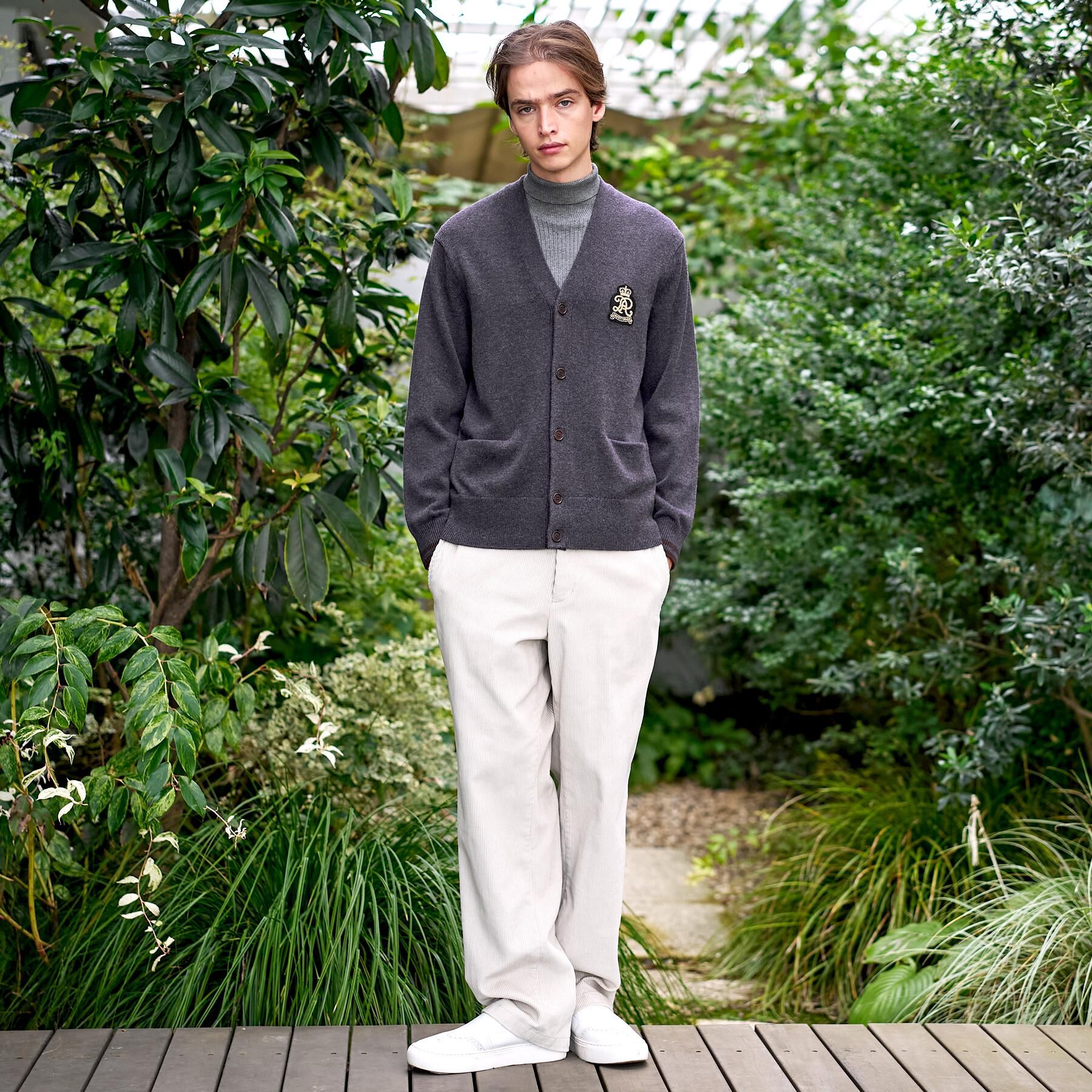 DRESSTERIOR「ウォッシャブル エンブレムカーディガン」|カーディガン|